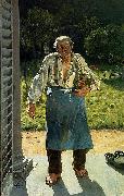 Emile Claus Old Gardener Germany oil painting artist